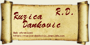 Ružica Danković vizit kartica